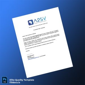 Fillable A2SV Foundation Employment Verification Letter Template - Word/PDF Template Preview - FillDocs