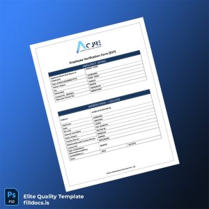Fillable Aclire Information Services Employment Verification Letter Template - Word/PDF Template Preview - FillDocs