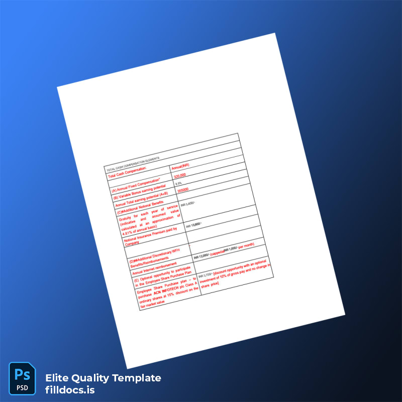 Fillable Acn Infotech Employment Verification Letter Template in Word and PDF formats page 5 Page Preview - FillDocs