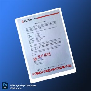 Fillable Afghanistan Alizeh Employment Verification Letter Template - Word/PDF Template Preview - FillDocs