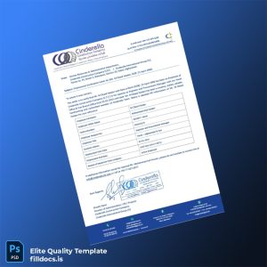 Fillable Afghanistan Cinderella Construction Company Employment Verification Letter Template - Word/PDF Template Preview - FillDocs
