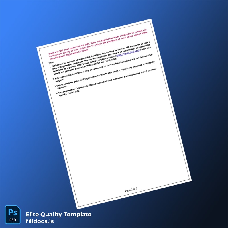 Fillable Amendment Certificate Template in Word and PDF formats page 2 Page Preview - FillDocs