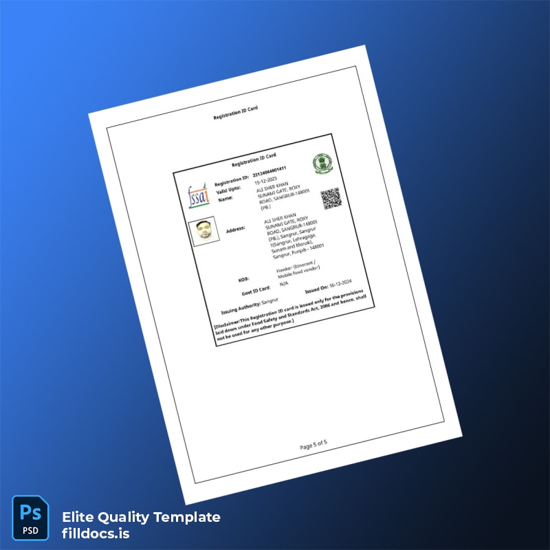 Fillable Amendment Certificate Template in Word and PDF formats page 5 Page Preview - FillDocs