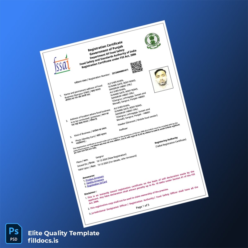 Fillable Amendment Certificate Template - Word/PDF Template Preview - FillDocs