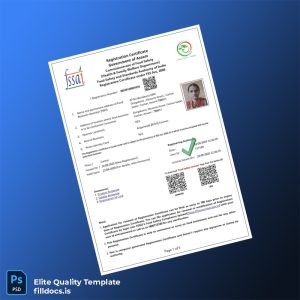 Fillable Assam Government Registration Certificate Template - Word/PDF Template Preview - FillDocs