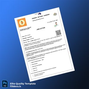 Fillable Australia AUS GROUPS Employment Verification Letter Template - Word/PDF Template Preview - FillDocs