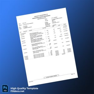 Bangladesh BankUltimus Bank Statement Template in Word and PDF formats