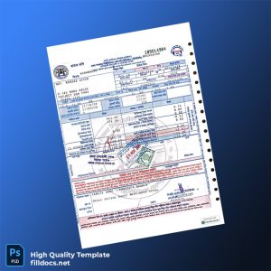 Bangladesh Dhaka Power Distribution Editable Utility Bill Template in Word and PDF formats