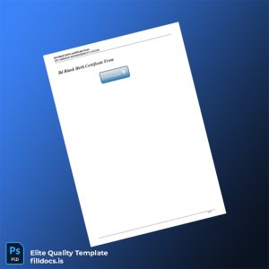 Fillable Bangladesh Government Birth Certificate Template - Word/PDF Template Preview - FillDocs