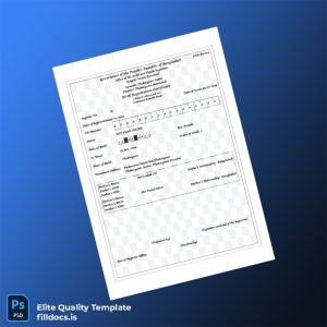 Fillable Bangladesh Office of the Birth and Death Registrar Birth Registration Certificate Template - Word/PDF Template Preview - FillDocs
