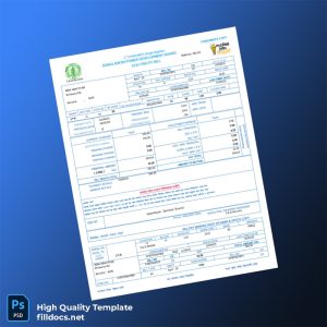 Bangladesh Seba Health BD Editable Utility Bill Template in Word and PDF formats
