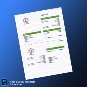 Bangladesh Titas Gas Editable Gas Bill Template in Word and PDF formats