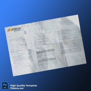 Basir Feeder _ Faizgan II Editable Electricity Bill Template in Word and PDF formats