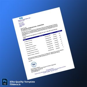 Fillable Bermuda Princess Cruise Lines Employment Verification Letter Template - Word/PDF Template Preview - FillDocs