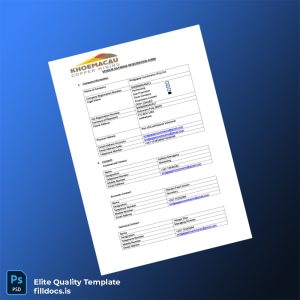 Fillable Botswana Vendor Registration Form Template - Word/PDF Template Preview - FillDocs