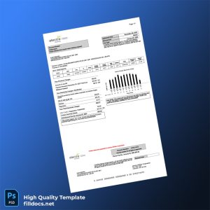 Canada Alectra Utilities Corporation Editable Utility Bill Template in Word and PDF formats