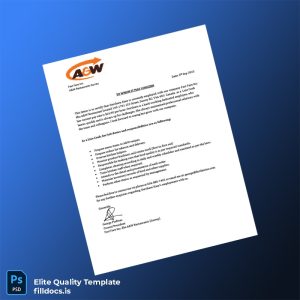 Fillable Canada Fast Fare Inc Employment Verification Letter Template - Word/PDF Template Preview - FillDocs