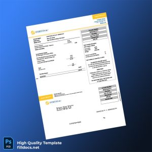 Canada Fortis BC Editable Electricity Bill Template in Word and PDF formats