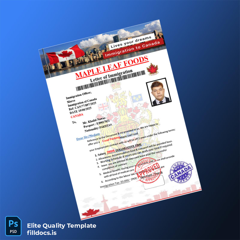 Fillable Canada Maple Leaf Foods Employment Verification Letter Template in Word and PDF formats page 2 Page Preview - FillDocs