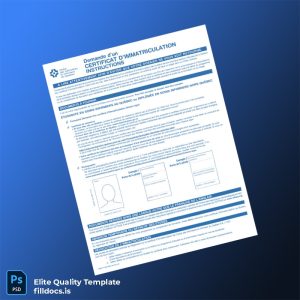 Fillable Canada Registration Certificate Template - Word/PDF Template Preview - FillDocs