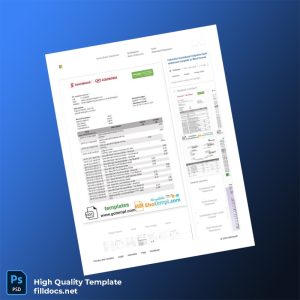 Canada Scotiabank Statement Template in Word and PDF formats