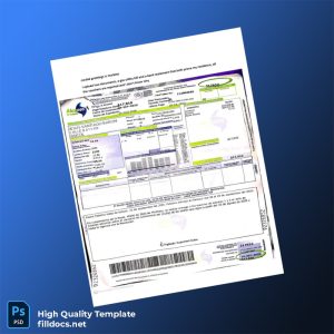 Colombia Alcanos De Colombia S A E S P Editable Utility Bill Template in Word and PDF formats