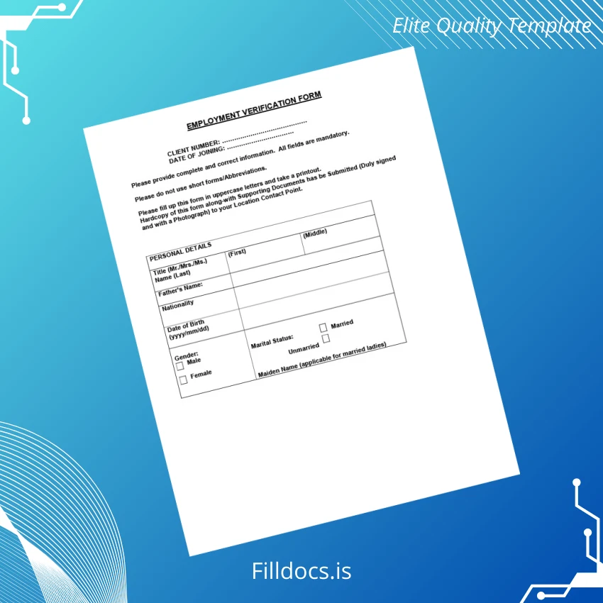 Fillable Corrival Corporate Consultants Ltd Employment Verification Letter Template - Word/PDF Template Preview - FillDocs