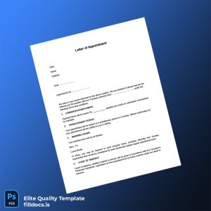 Fillable Custom Letter of Appointment Employment Verification Letter Template - Word/PDF Template Preview - FillDocs