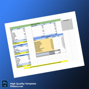 Desso Editable Utility Bill Template in Word and PDF formats