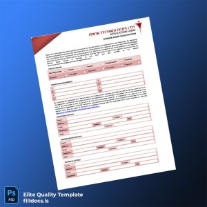 Fillable Domain Name Registration Certificate Template - Word/PDF Template Preview