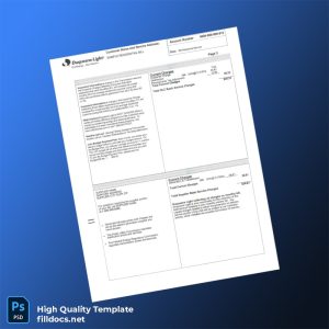 Duquesne Light Editable Utility Bill Template in Word and PDF formats