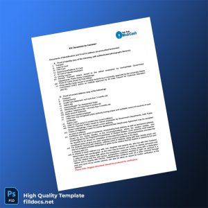 Editable Identity Document Template in Word and PDF formats