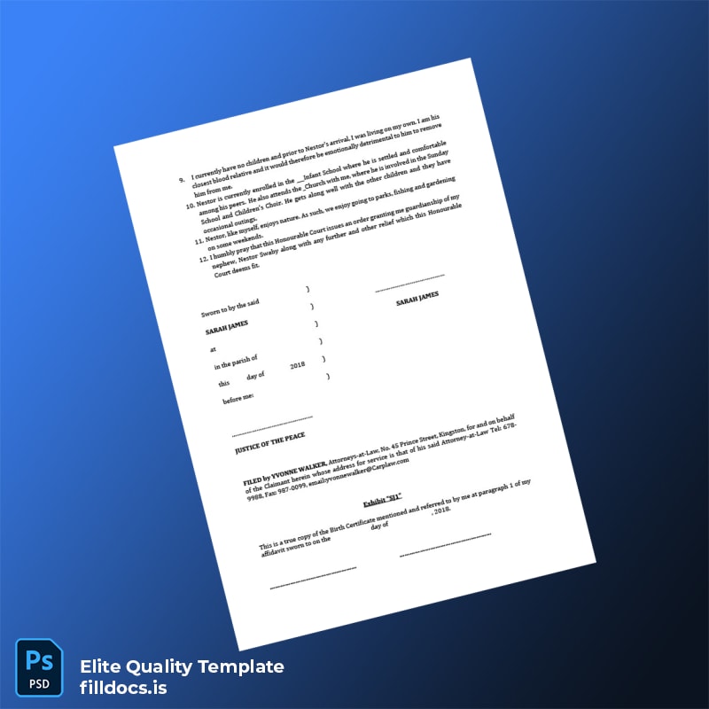 Fillable Employment Verification Letter for Sarah James Template in Word and PDF formats page 2 Page Preview - FillDocs