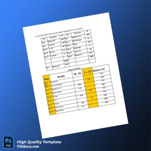Empty Bank Reconciliation Statement Template in Word and PDF formats