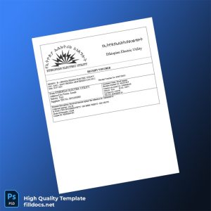 Ethiopia Ethiopian Electric Utility Editable Utility Bill Template in Word and PDF formats