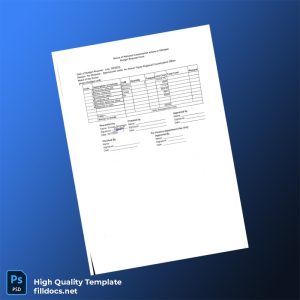 Ethiopia Nexus Tigray Regional Coordination Office Editable Operational Expenses Template in Word and PDF formats