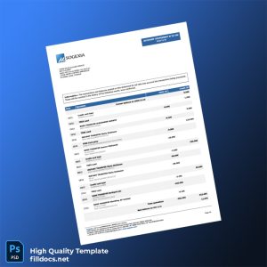 France Bank Statement Template in Word and PDF formats