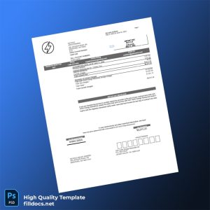 GDF SUEZ Energy Resources Editable Utility Bill Template in Word and PDF formats