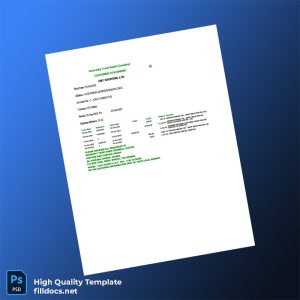 Gambia Guaranty Trust Bank Gambia Bank Statement Template in Word and PDF formats