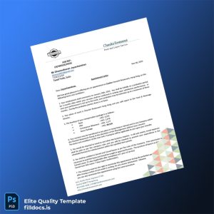 Fillable Hong Kong Chandni Restaurant Employment Verification Letter Template - Word/PDF Template Preview - FillDocs