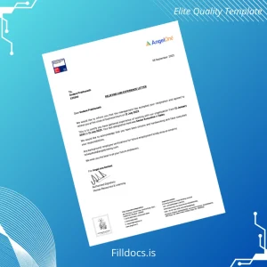 Fillable India Angel One Limited Relieving and Experience Letter Template - Word/PDF Template Preview - FillDocs