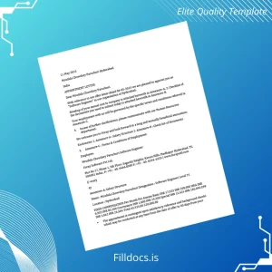 Fillable India Foray Software Employment Verification Letter Template - Word/PDF Template Preview - FillDocs
