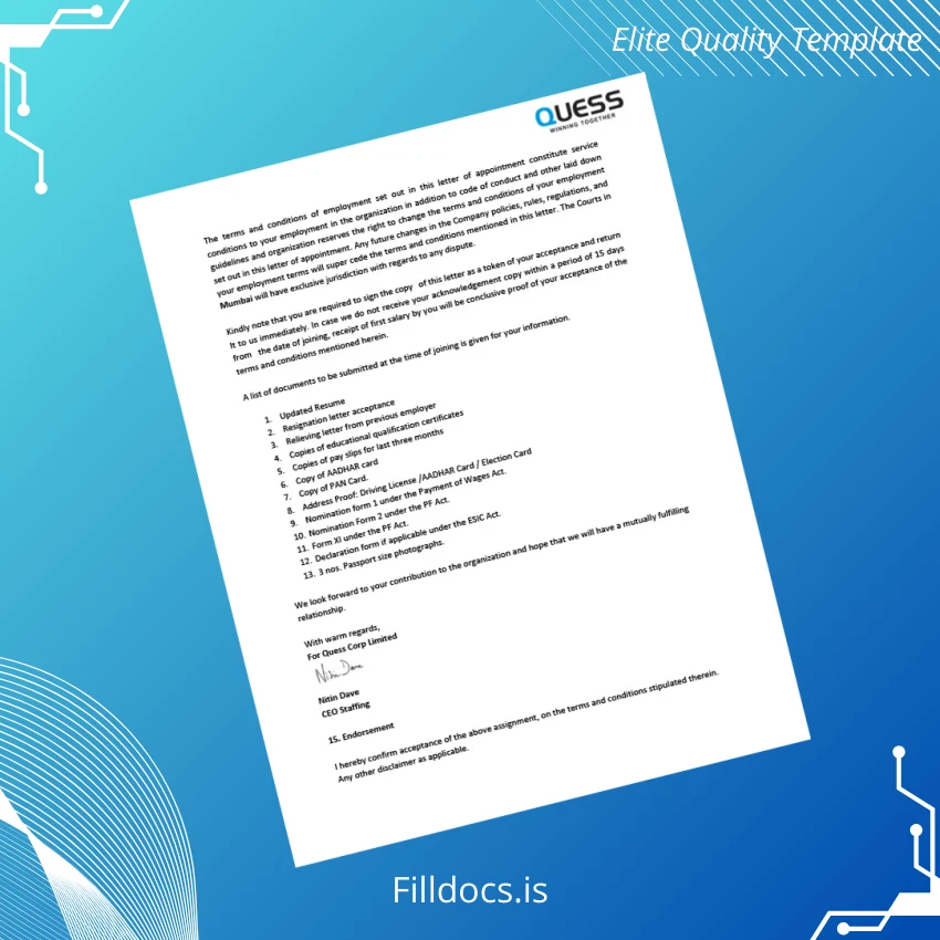 Fillable India Harsh Jaiswal Salary Certificate Template in Word and PDF formats page 5 Page Preview - FillDocs