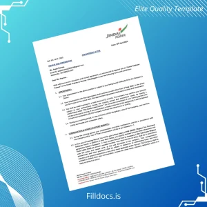 Fillable India Jindal Power Ltd Employment Verification Letter Template - Word/PDF Template Preview - FillDocs