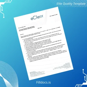 Fillable India eClerx Services Ltd Employment Verification Letter Template - Word/PDF Template Preview - FillDocs