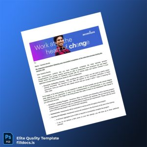 Fillable India Accenture Employment Verification Letter Template - Word/PDF Template Preview - FillDocs