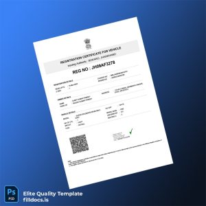 Fillable India Bokaro Registration Certificate Template - Word/PDF Template Preview - FillDocs