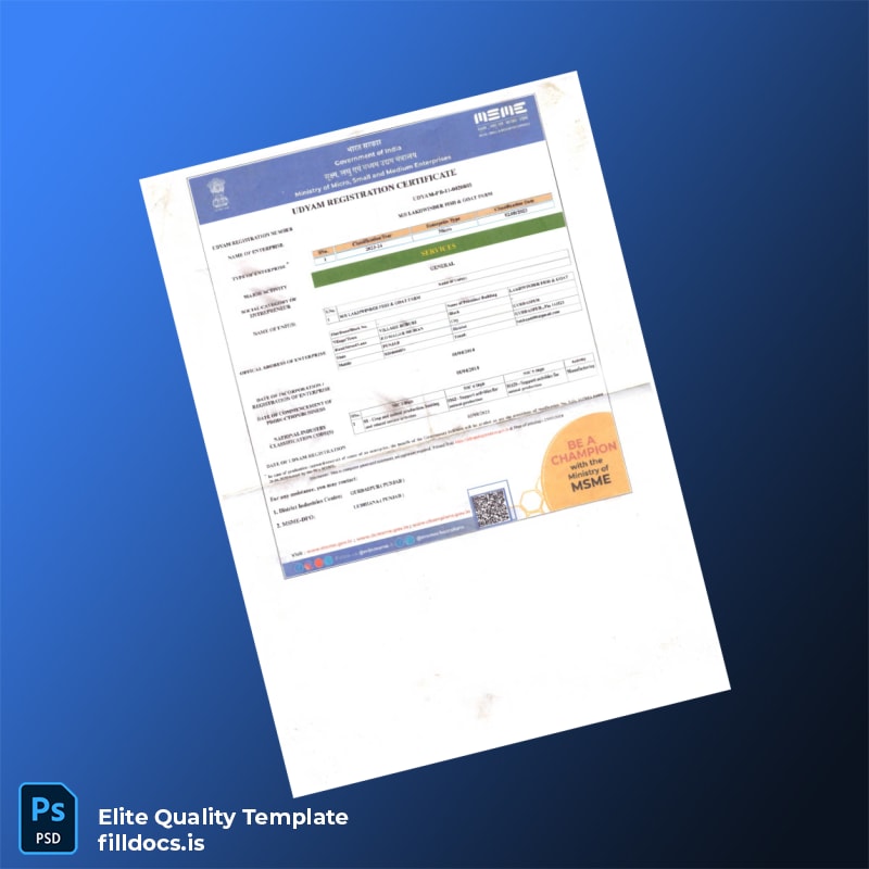 Fillable India Business Registration Certificate Template in Word and PDF formats page 2 Page Preview - FillDocs
