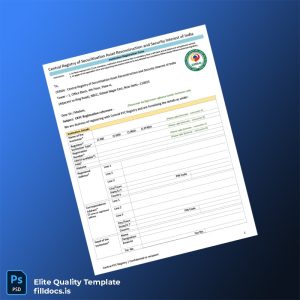 Fillable India CERSAI CKYC FI Registration Form Template - Word/PDF Template Preview - FillDocs