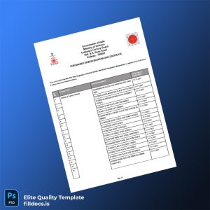 Fillable India Centralised Vendor Registration Certificate Template - Word/PDF Template Preview - FillDocs